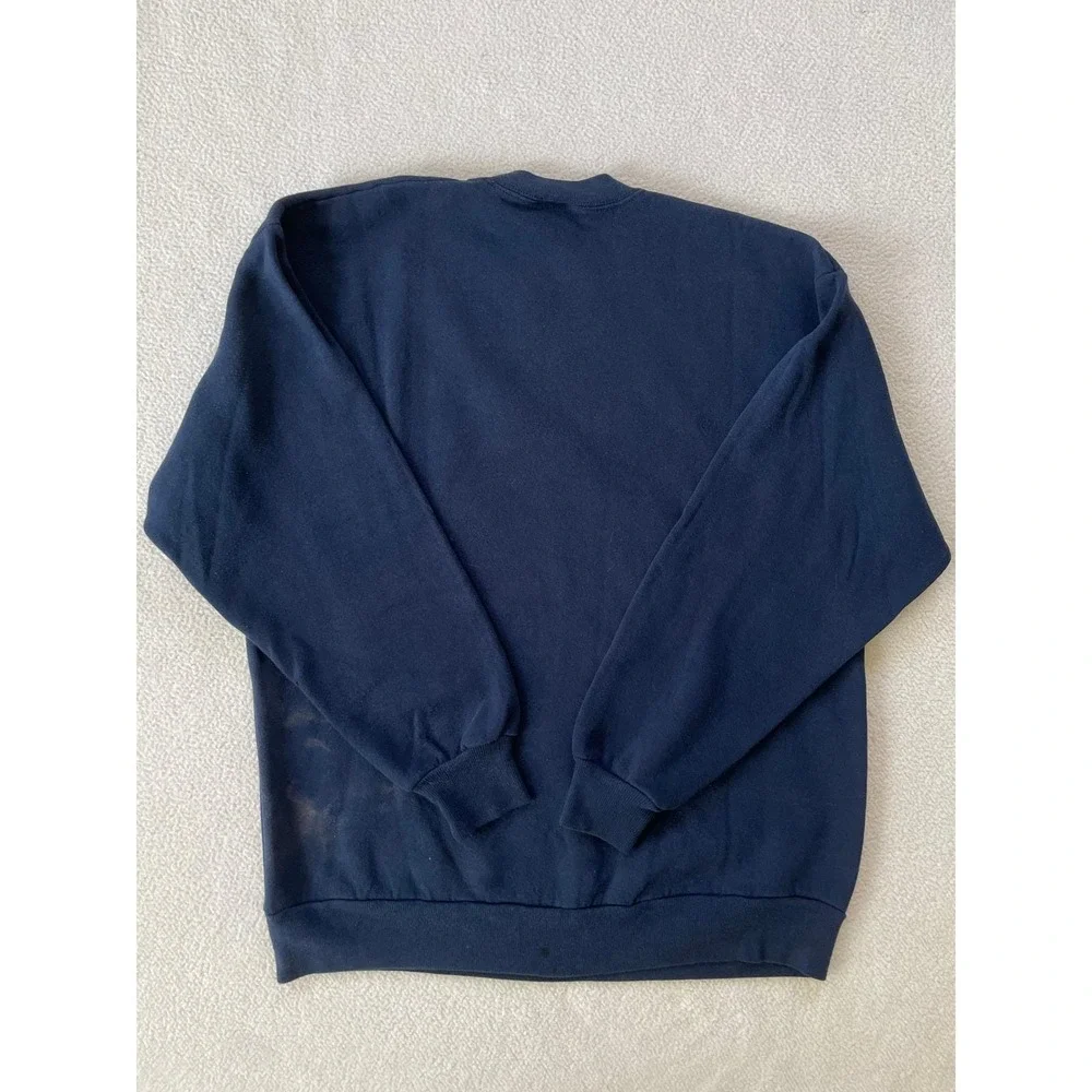 Jerzees Mens Extra Large Sweatshirt Navy Blue Vintage 90s‎ NuBlend Made in USA